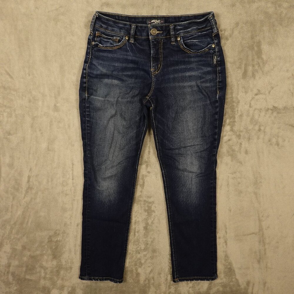 Silver Jeans Avery Straight Leg Jeans Women's W31 L30 Blue Denim